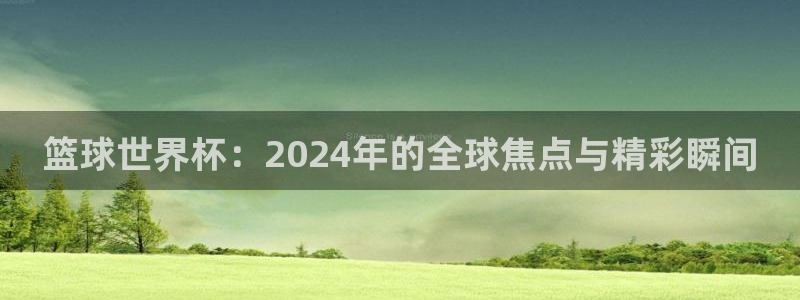 世界杯系列赛：篮球世界杯：2024年的全球焦点与精彩瞬间